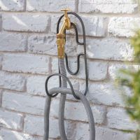 Steel "Hook" Wall Mounted Hose Holder in Situ