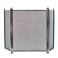 Square Centered Fireguard Created From Steel and Iron