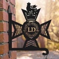Steel Light Dragoons Regiment Hanging Basket Bracket in Situ