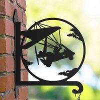 Steel Microlight Hanging Basket Bracket in Situ