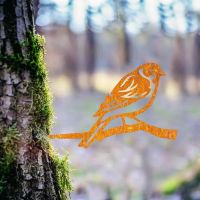 Steel Reed Bunting Tree Spike - Rustic in Situ