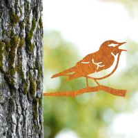 Steel Wood Warbler Tree Spike - Rustic