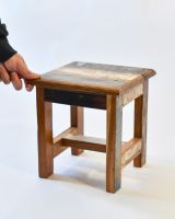 Scale image of rustic kitchen stool
