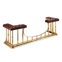 Straight "Edwardian" Club Fender Seat with Brown Cushion