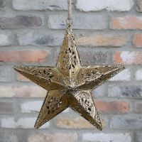 Stunning Golden Star Interior Hanging Decoration