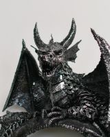 Close-Up of Wyvern Dragon Design for Interior Wall Mirror