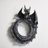 Stunning Wyvern Dragon Circular Interior Wall Mirror