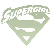 "Supergirl" Wall Art - Light Green