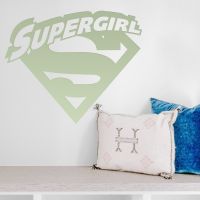 "Supergirl" Wall Art in Situ in the Living Room