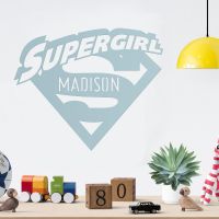 "Supergirl" Personalised Wall Art in the Home