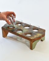 Scale image of reclaimed wood tea tray