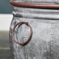 Round Handles on the Side of "The Lulworth" Steel Log Basket 