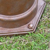View of the Fixing Points on the Base of the Lamp Post