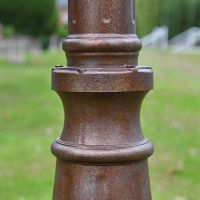 Bronze Finish on the Post of the Lamp Post