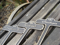 Tickseed Brass Garden Plant Sign