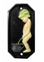 Hand Painted Little Boy Bathroom Sign