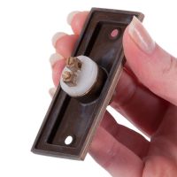 Terminals on back of bell push for wiring