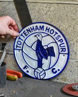 Scale image of "Tottenham Hotspur" Cast Iron Reproduction Sign