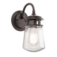 Traditional "Architect" Aluminium Top Fix Wall Light - 29cm