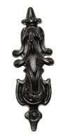 Traditional Black Iron Gothic "Rawnsley Pattern" Door Knocker