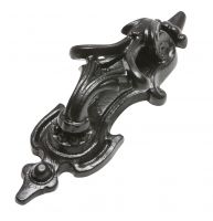 Traditional Black Iron Gothic "Rawnsley Pattern" Door Knocker