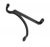 Traditional Black Iron Simplistic Design Hanging Basket Bracket