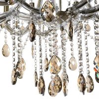 Close-up of the Amber Glass on the Chandelier