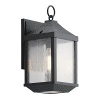 Traditional Wall Light in a Distressed Black Finish