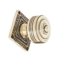 Traditional Georgian Polished Brass Door Knobs