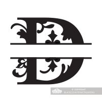 Letter D Personalised Monogram Name Sign