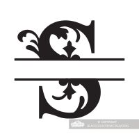 Letter S Personalised Monogram Name Sign