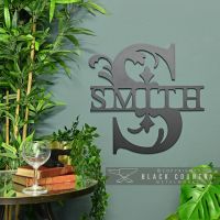 Monogram Sign "Smith" in Situ at Home