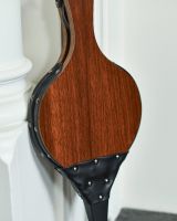 Traditional Rounded Wooden & Black Leather Fire Bellows Wooden Detail