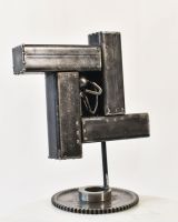 Recycled Metal Trapped Sculpture