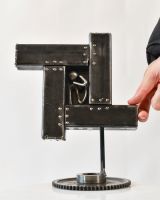 Scale image of Recycled Metal Trapped Sculpture
