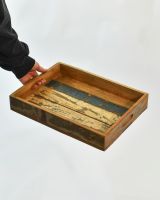 Scale image of reclaimed wood fruit & vegetable tray