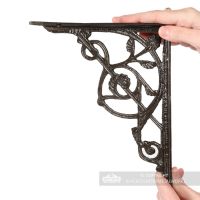 Trellis Iron Shelf Bracket to Scale