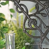 Close-up of the Trellis Design on the Shelf Bracket 