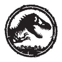 T-Rex Wall Art Finished in Black