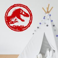 T-Rex Wall Art in a Children"s Play Room