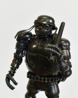 Scrap Metal "Federico" Fighting Turtle Ornament 