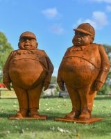 Tweedledee and Tweedledum Sculptures