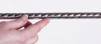 Bright Chrome Twisted Gallery Tube - 12.5mm 
