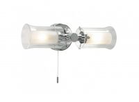 Two Bulb Contemporary Bathroom Wall Light