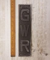 GWR Antique Iron Finger Plate