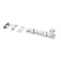 4" Universal Straight Bolt Polished Chrome 