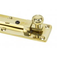 Universal Straight Bolt 6" Polished Brass 