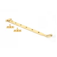 Polished Brass Peardrop Window Stay 12"