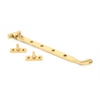 Polished Brass Peardrop Window Stay 10"