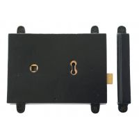 Cast Iron Rim Lock Black Iron 